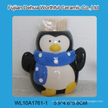 Lovely Christmas Pinguin Keramik Zahnstocher Halter
